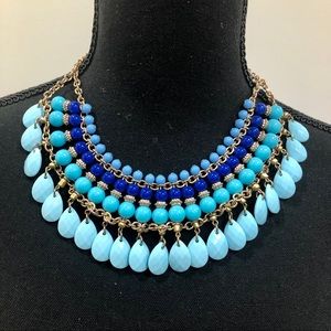 NWOT Turquoise Color Statement Necklace